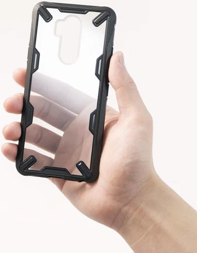 Ringke Fusion X LG G7 ThinQ Hoesje Doorzichtig Black afbeelding 9