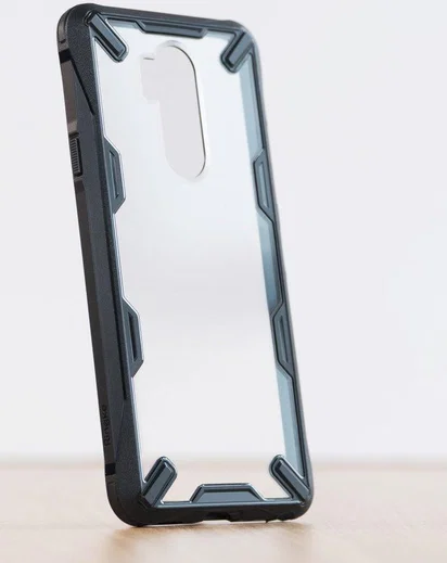 Ringke Fusion X LG G7 ThinQ Hoesje Doorzichtig Black afbeelding 10