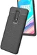 OnePlus 6 Hoesje Back Cover met Lederen Texuur Zwart afbeelding 2