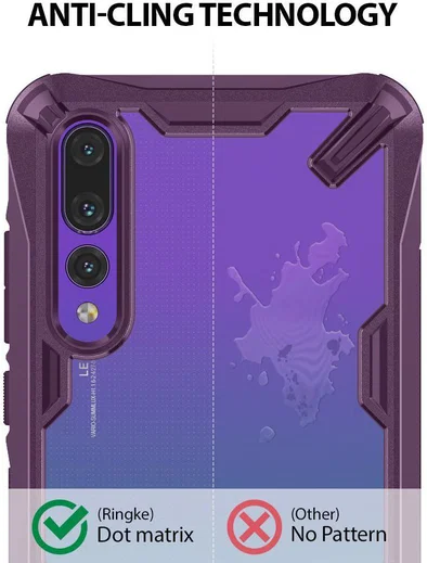 Ringke Fusion X Huawei P20 Pro Hoesje Doorzichtig Lilac Purple afbeelding 6