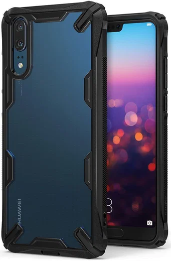 Ringke Fusion X Huawei P20 Hoesje Doorzichtig Black afbeelding 1