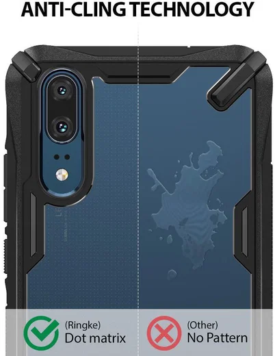 Ringke Fusion X Huawei P20 Hoesje Doorzichtig Black afbeelding 5
