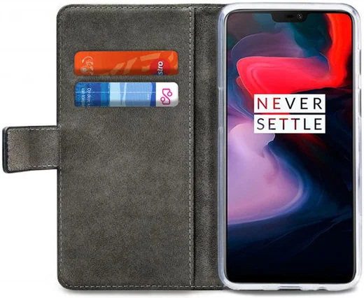 Mobilize Classic Gelly Wallet OnePlus 6 Hoesje Book Case Zwart afbeelding 1