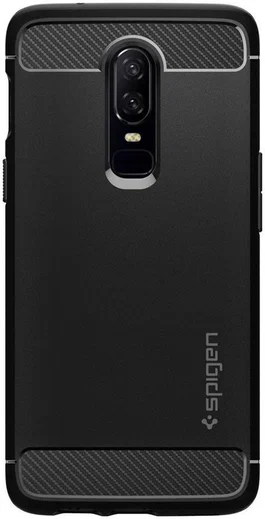 Spigen Rugged Armor OnePlus 6 Hoesje Zwart afbeelding 2