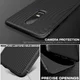 OnePlus 6 Twill slim texture backcover zwart afbeelding 3