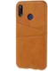 Huawei P20 Lite Back Cover met Lederen Coating Bruin afbeelding 3
