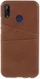 Huawei P20 Lite Back Cover met Lederen Coating Coffee afbeelding 1