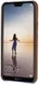 Huawei P20 Lite Back Cover met Lederen Coating Coffee afbeelding 2