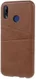 Huawei P20 Lite Back Cover met Lederen Coating Coffee afbeelding 3