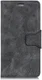 Samsung Galaxy A6 Plus Vintage Portemonnee Hoesje Zwart afbeelding 1