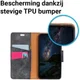 Samsung Galaxy A6 Plus Vintage Portemonnee Hoesje Zwart afbeelding 6