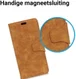 Samsung Galaxy A6 Plus Vintage Portemonnee Hoesje Bruin afbeelding 5