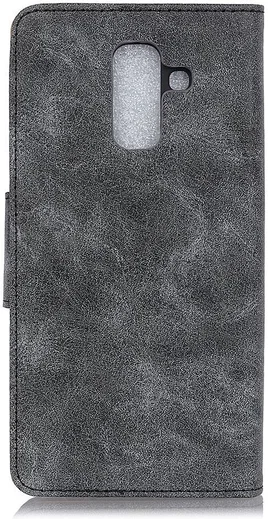 Samsung Galaxy A6 Vintage Portemonnee Hoesje Zwart afbeelding 11