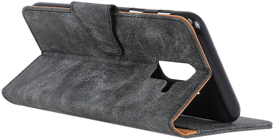 Samsung Galaxy A6 Vintage Portemonnee Hoesje Zwart afbeelding 13