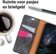 Samsung Galaxy A6 Vintage Portemonnee Hoesje Zwart afbeelding 3