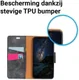 Samsung Galaxy A6 Vintage Portemonnee Hoesje Zwart afbeelding 5