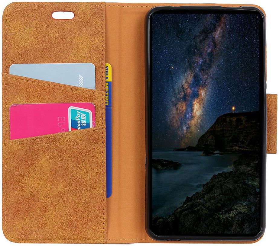 Samsung Galaxy A6 Vintage Portemonnee Hoesje Bruin afbeelding 2