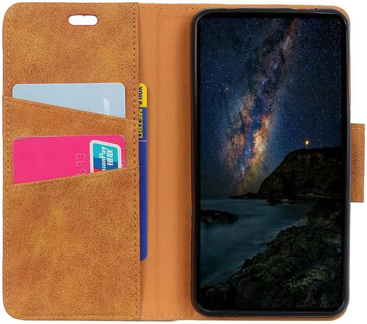 Samsung Galaxy A6 Vintage Portemonnee Hoesje Bruin afbeelding 2