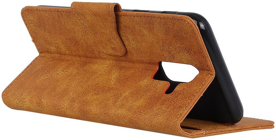 Samsung Galaxy A6 Vintage Portemonnee Hoesje Bruin afbeelding 8