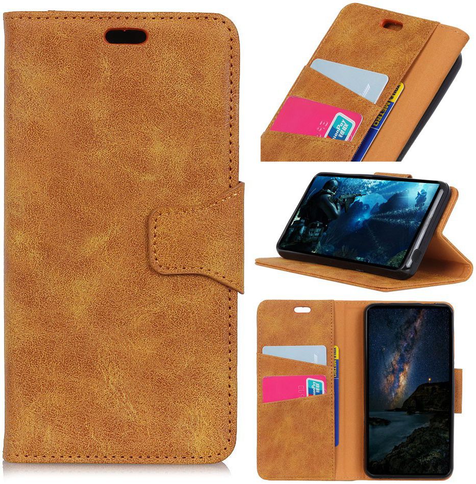 Samsung Galaxy A6 Vintage Portemonnee Hoesje Bruin afbeelding 9