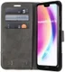 Huawei P20 Lite Linnen Portemonnee Hoesje Grijs afbeelding 1