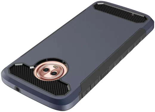 Motorola Moto G6 Stijlvol Hybride Hoesje Blauw afbeelding 5