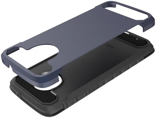 Motorola Moto G6 Stijlvol Hybride Hoesje Blauw afbeelding 7