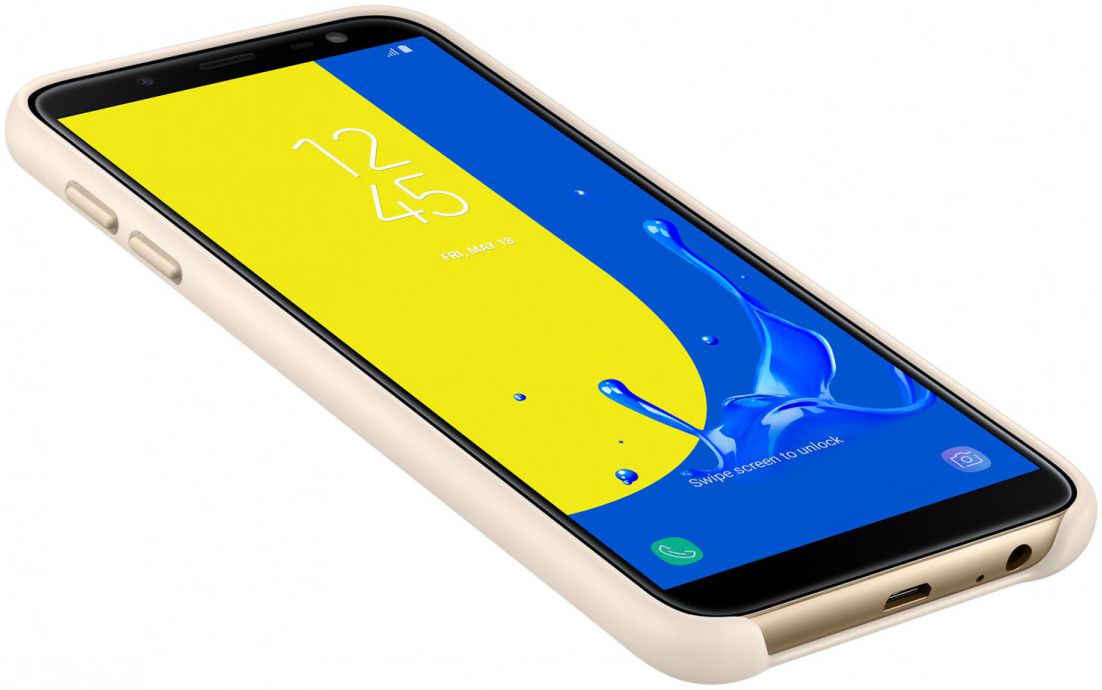 Originele Samsung Galaxy J6 (2018) Dual Layer Cover Goud afbeelding 4