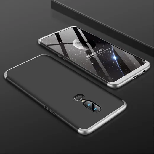 OnePlus 6 Matte Back Cover Zwart afbeelding 2