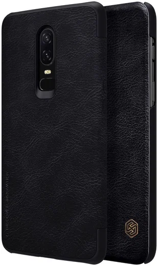 Nillkin Qin Series Flip Hoesje OnePlus 6 Zwart afbeelding 1