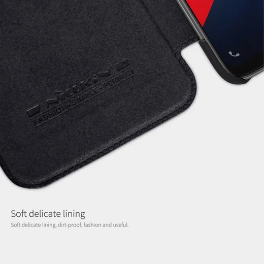 Nillkin Qin Series Flip Hoesje OnePlus 6 Zwart afbeelding 9