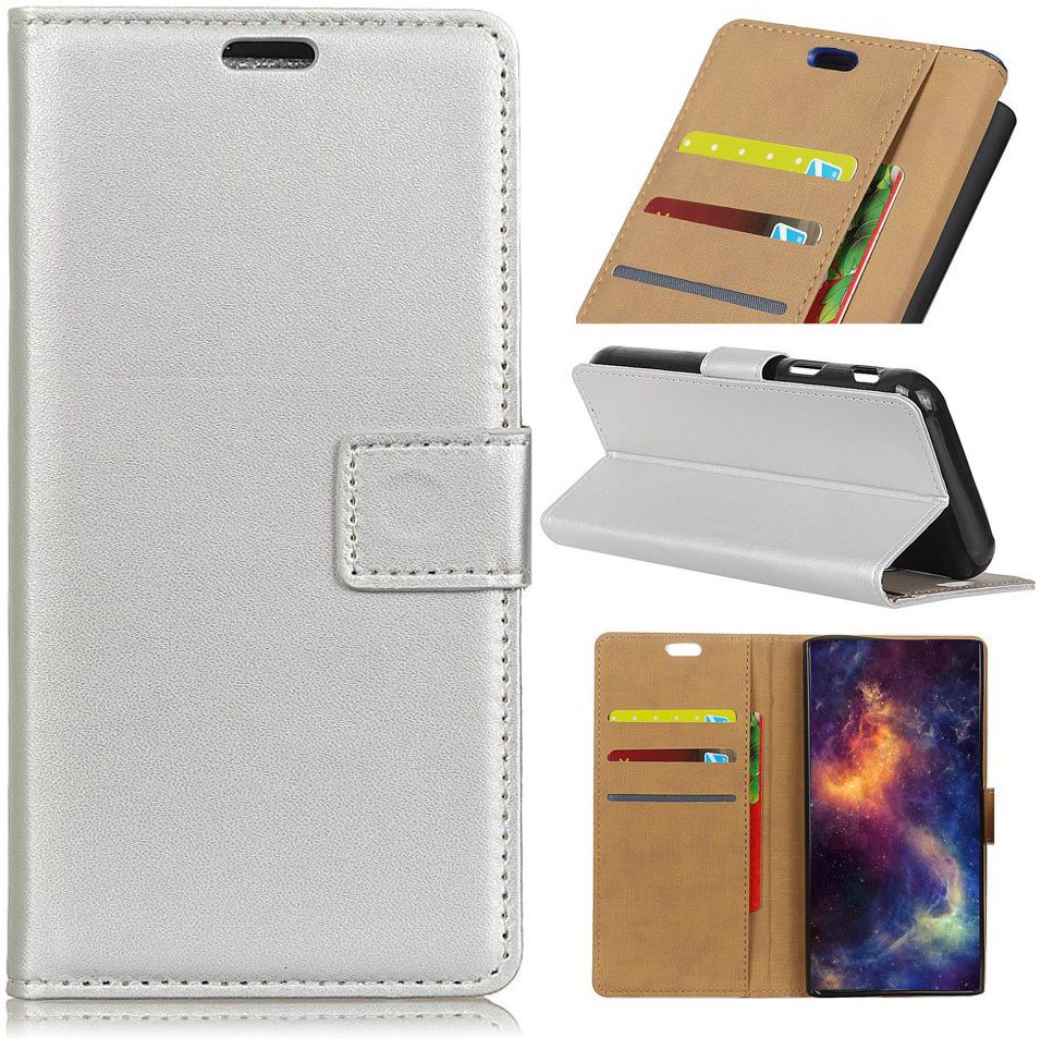 Honor 10 Stijlvol Portemonnee Hoesje Zilver afbeelding 6
