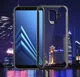 Samsung Galaxy A6 Hybride Transparant Hoesje Zwart afbeelding 3