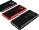 Samsung Galaxy A6 Hybride Transparant Hoesje Rood afbeelding 2