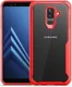 Samsung Galaxy A6 Plus Hybride Transparant Hoesje Rood afbeelding 1