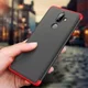 Nokia 7 Plus Matte Back Cover Zwart Rood afbeelding 11