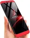 Nokia 7 Plus Matte Back Cover Zwart Rood afbeelding 3