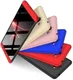 Nokia 7 Plus Matte Back Cover Zwart Rood afbeelding 6
