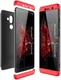 Nokia 7 Plus Matte Back Cover Zwart Rood afbeelding 7