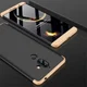 Nokia 7 Plus Matte Back Cover Zwart Goud afbeelding 2
