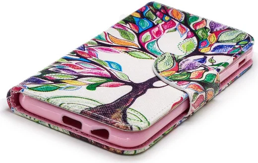 Samsung Galaxy A6 Portemonnee Hoesje met Boom Print afbeelding 10