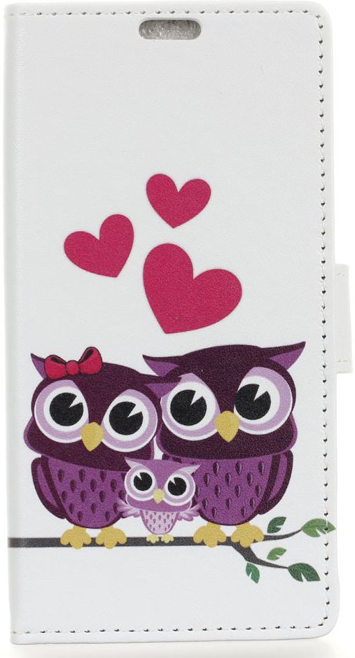 Samsung Galaxy A6 Portemonnee Hoesje met Uil Print afbeelding 1