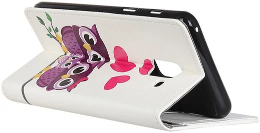 Samsung Galaxy A6 Portemonnee Hoesje met Uil Print afbeelding 7
