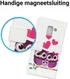Samsung Galaxy A6 Portemonnee Hoesje met Uil Print afbeelding 6