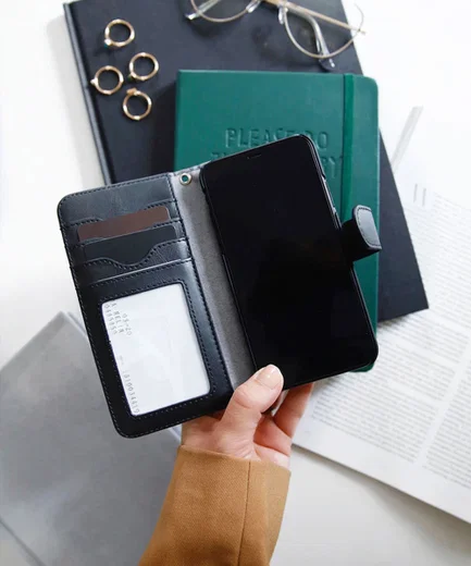 iDeal of Sweden iPhone 8 / 7 / 6(s) Magnet Wallet+ Hoesje Zwart afbeelding 7