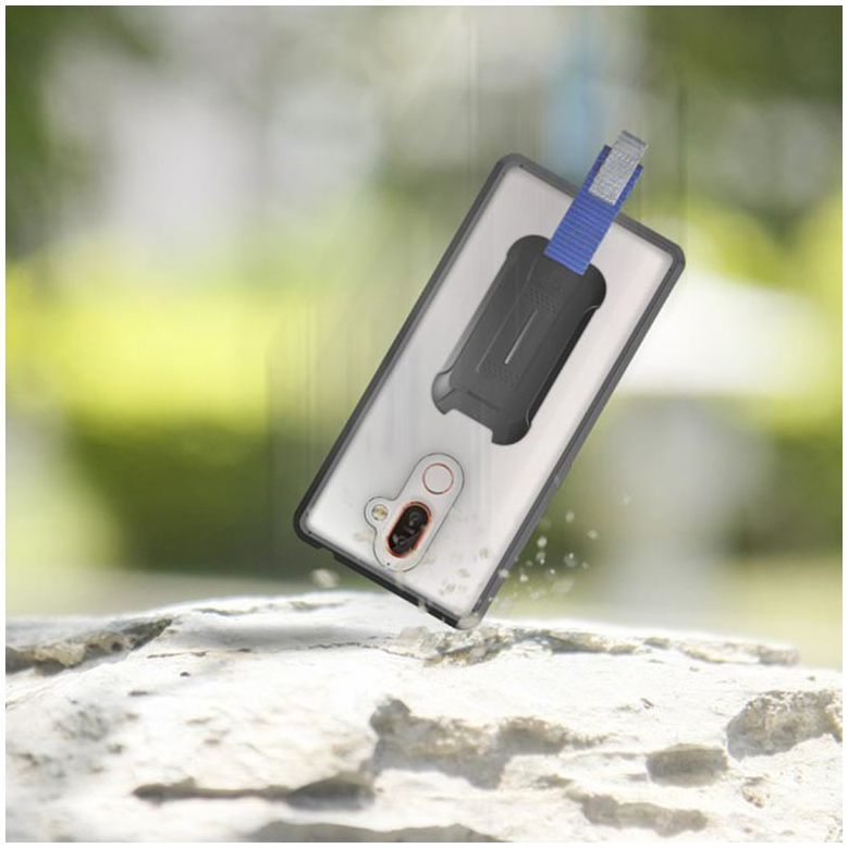 Armor X BX-Series Nokia 7 Plus Robuust Hoesje Transparant Zwart afbeelding 4