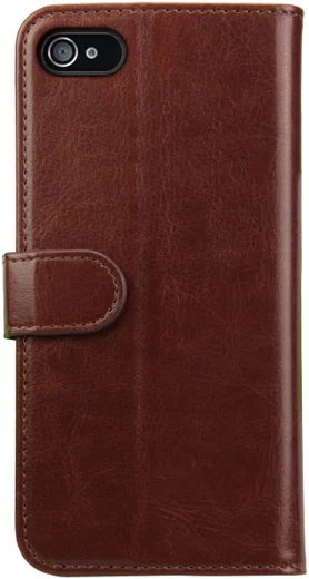 Rosso Element Apple iPhone 4 / 4S Hoesje Book Cover Bruin afbeelding 2