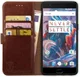 Rosso Element OnePlus 3T / 3 Hoesje Book Cover Bruin afbeelding 1