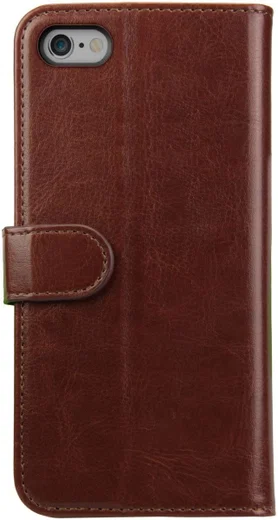 Rosso Element Apple iPhone 6 Plus / 6S Plus Hoesje Book Cover Bruin afbeelding 2