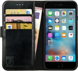 Rosso Element Apple iPhone 6 Plus / 6S Plus Hoesje Book Cover Zwart afbeelding